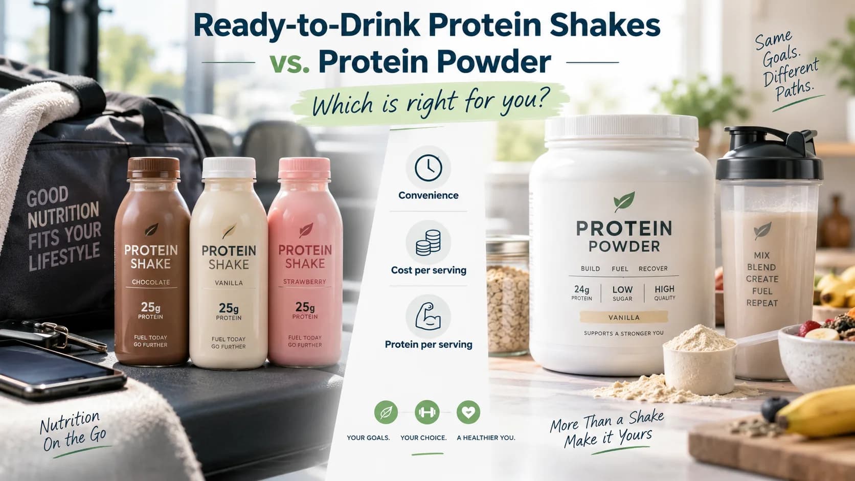 Ready-to-Drink Protein Shakes vs. Protein Powder: Which Is Right for You?